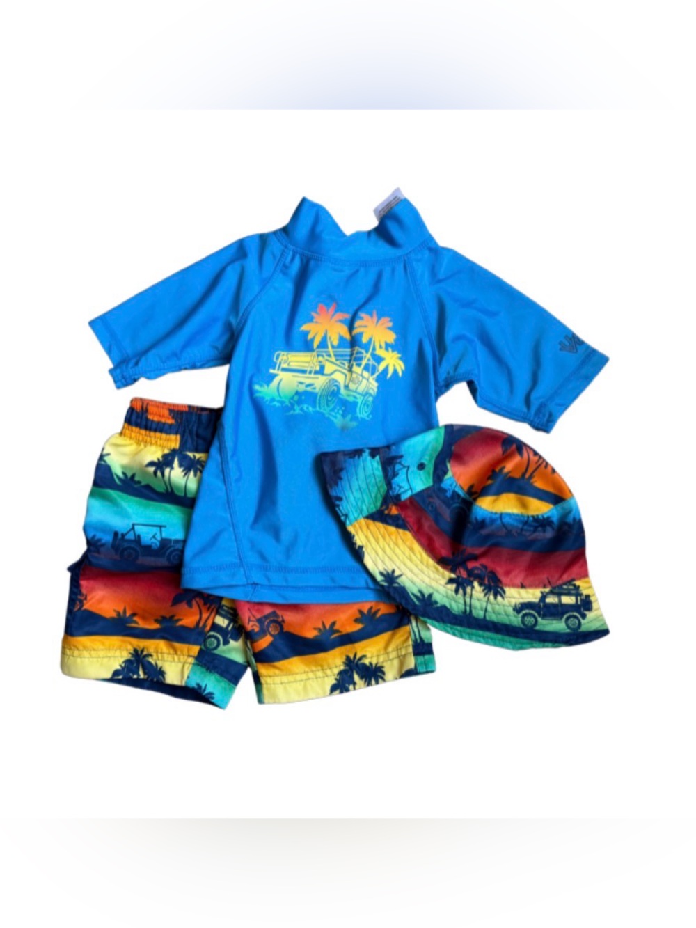 UV Skinz Boys 2T 3 Piece Swim Set - Picture 2 of 8